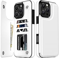 Vista 609 de LETO para iPhone 15 Pro Funda tipo cartera - Tapa tipo folio con patada - Diseños de moda - Tarjetero - Funda protectora para mujeres y niñas - 6.1