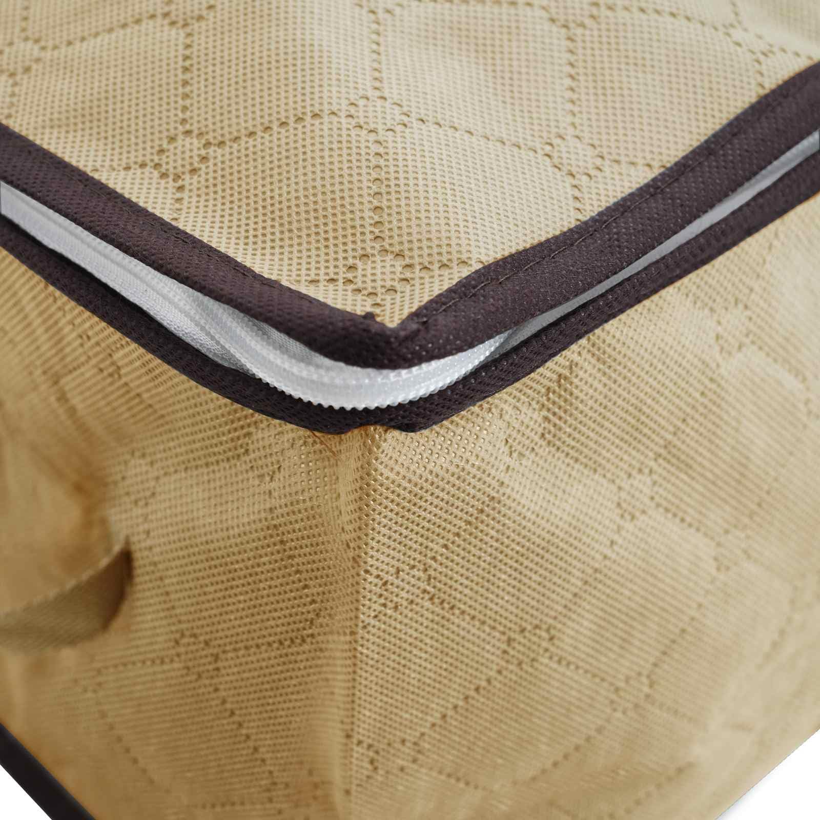 Générique Scatola portaoggetti pieghevole da 6 pezzi con finestra in PVC trasparente, tessuto traspirante, manici resistenti e doppia zip, ideale per sotto il letto o armadio, riporre vestiti e