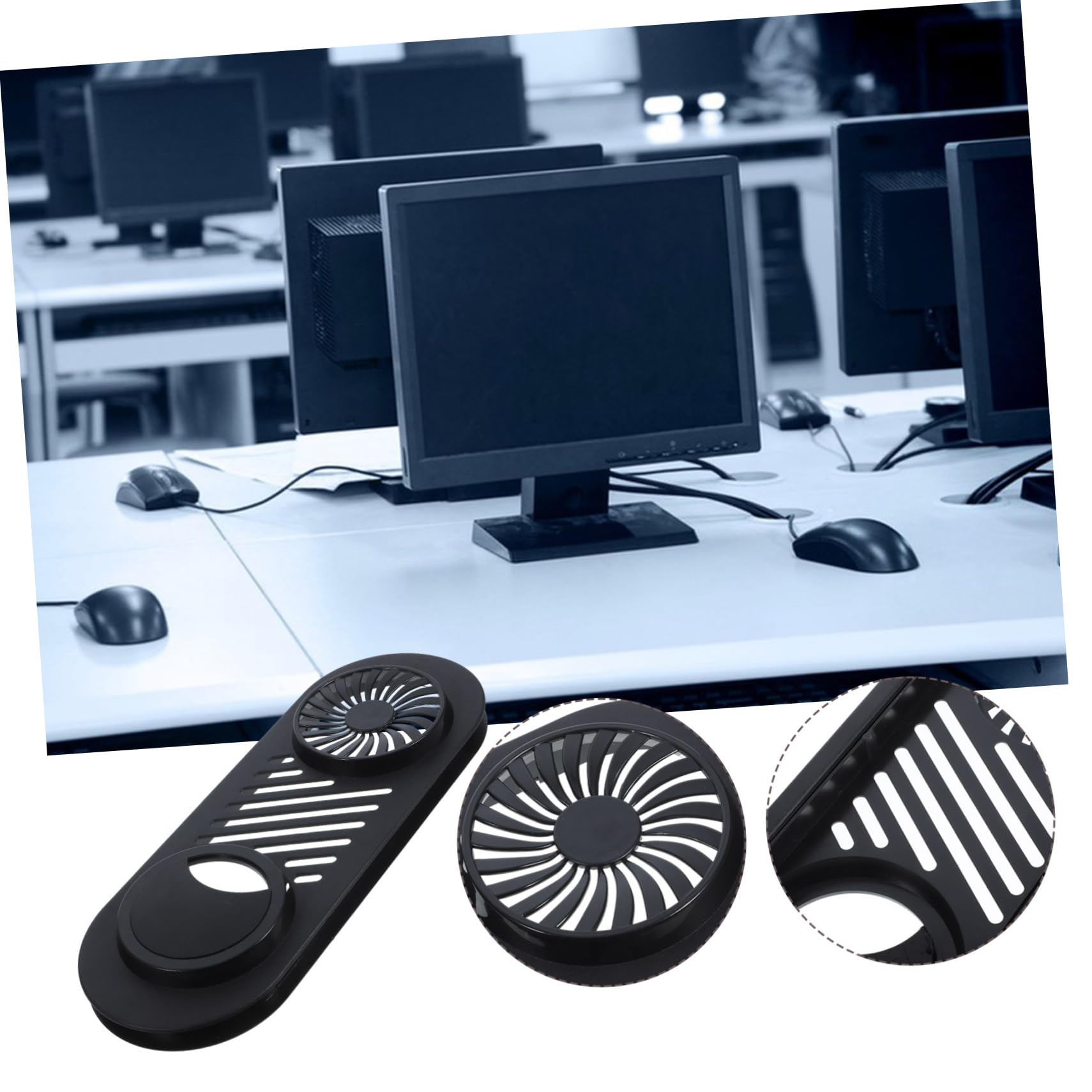 Angoily 5pezzi Ventilazione Per Computer Host Copertura Aerazione Facile Installazione Per Mobili e Dispositivi Elettronici Adatta Per Armadi e Computer
