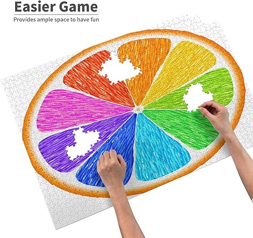 Miniatura 4 de Rompecabezas para adultos de 1000 piezas, color arcoíris, naranja, fruta fresca, cítricos, comida de temporada de invierno, rompecabezas familiar