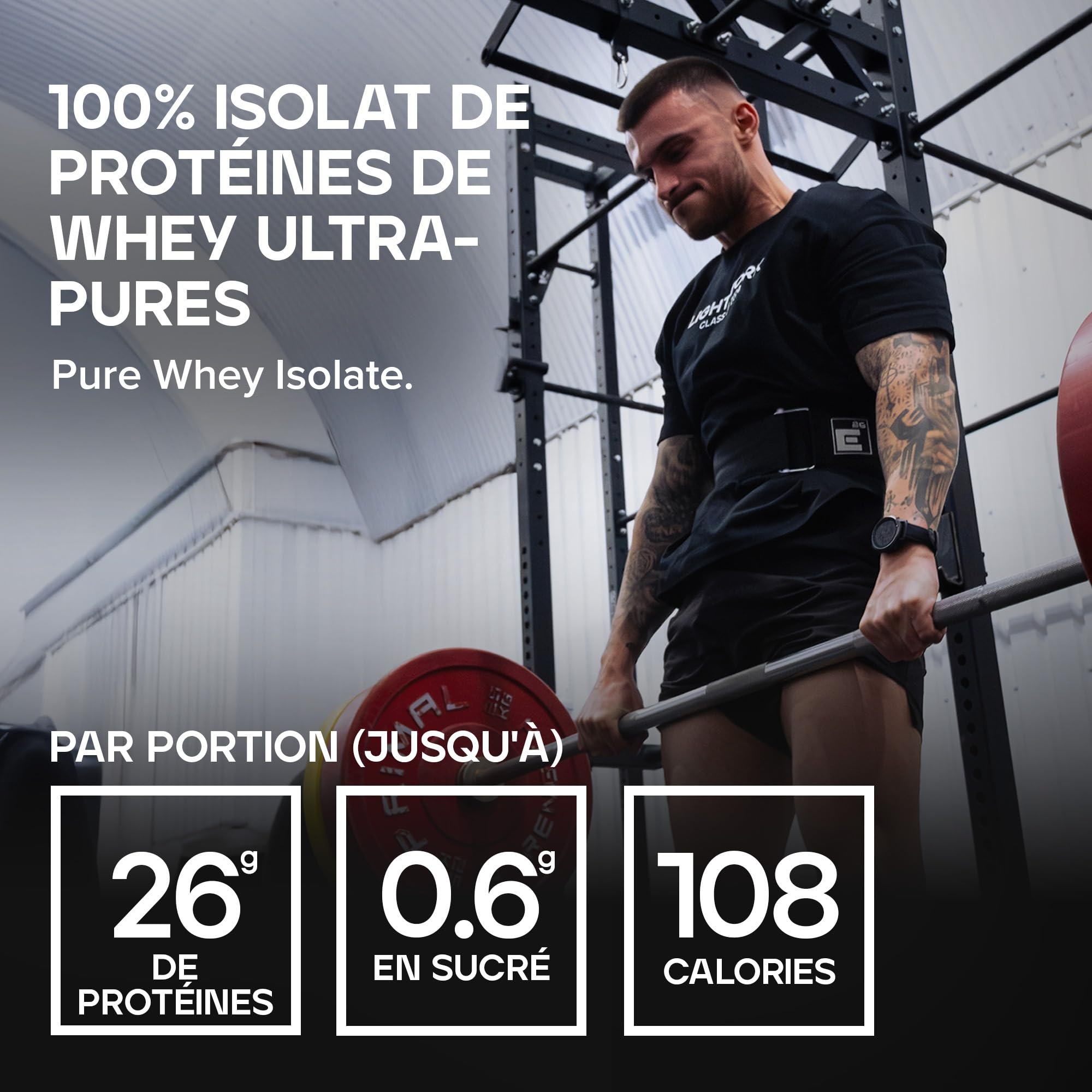 Bulk Pure Whey Isolate | Chocolat Caramel | 25g de protéines portion | Isolat de lactosérum | Faible en sucre | Faible en matières grasses | Absorption rapide | Contribue au maintien musculaire | 1kg