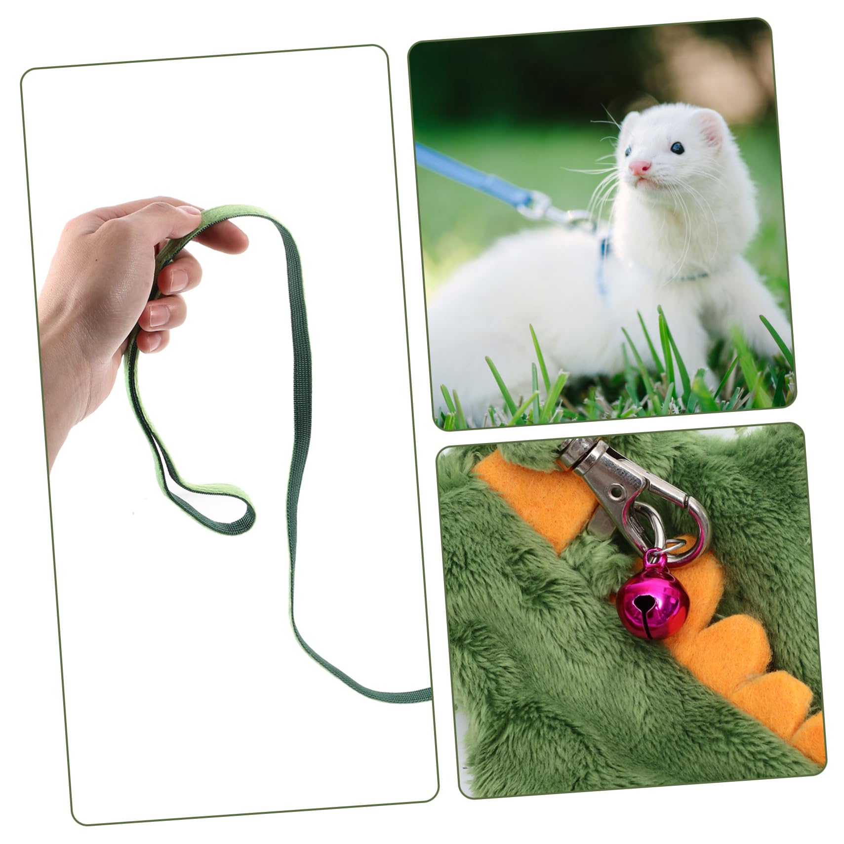 POPETPOP 5pezzi Pettorina Per Furetti Guinzaglio Portatile Per Domestici e Traspirante Accessori Per e Attività Outdoor Design