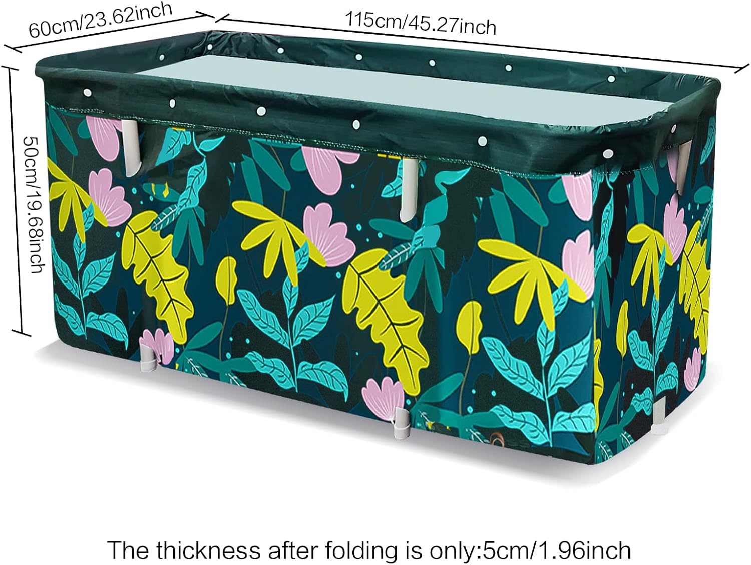 Buy ONEBOOK Portable Bathtub, Folding Bath Tub for Adults, Movable