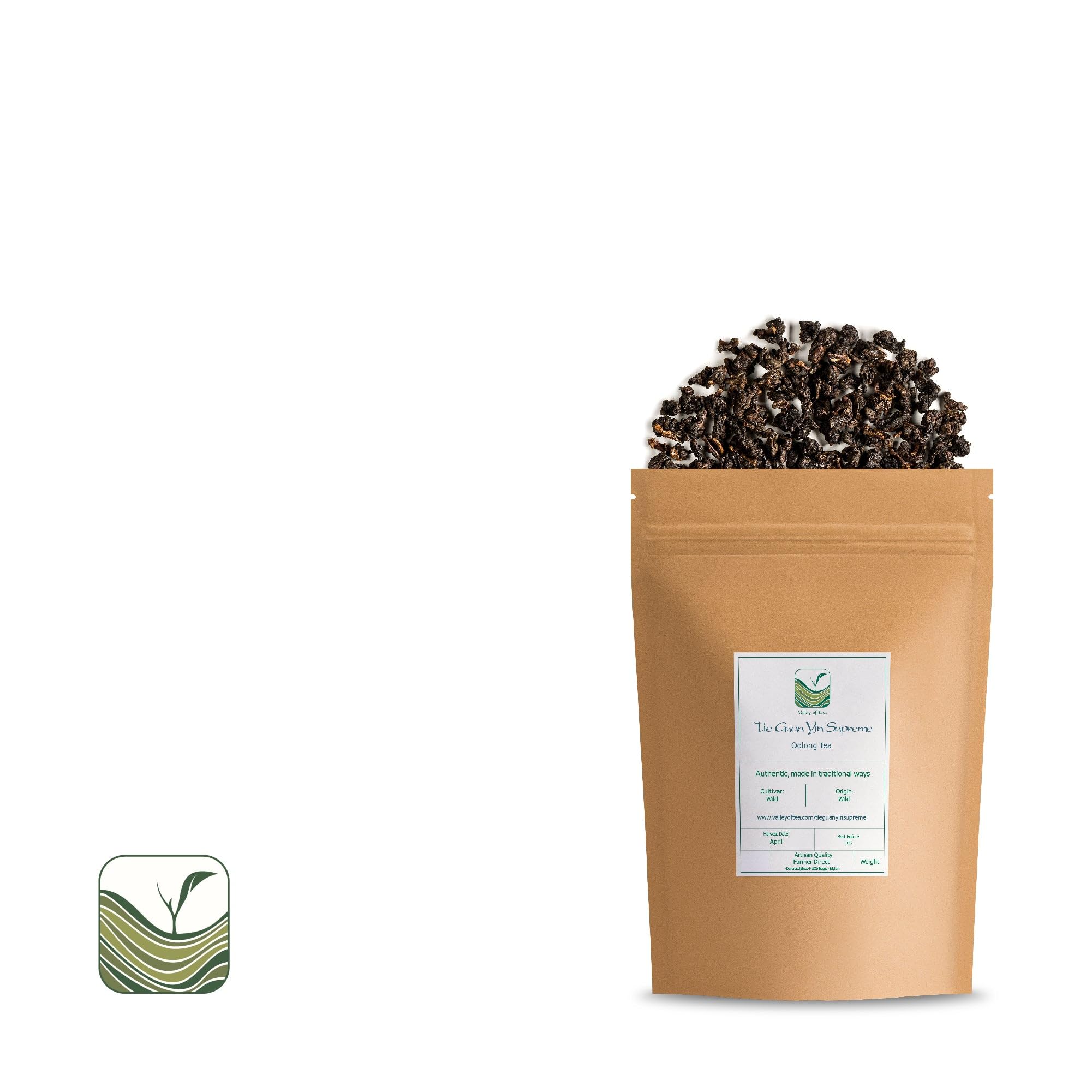 Thé Tie Guan Yin Torréfié Suprême - Montagne Alishan Taiwan | cultivé en haute altitude pour une liqueur ronde aux arômes de fruits mûrs
