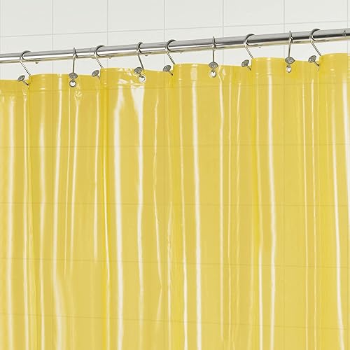 Vista 149 de Barossa Design - Forro de cortina de PEVA para ducha, calidad prémium, sin olor químico, no contiene PVC ni BPA, ligero, tamaño estándar, con 3 Gris