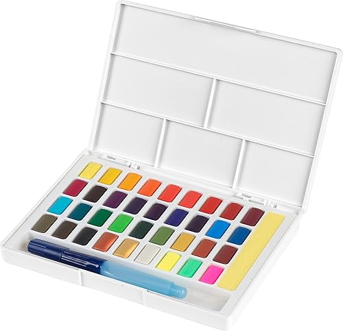 Miniatura 2 de Faber-Castell 169736 - Juego de 36 acuarelas en sartenes, multicolor, 36 unidades