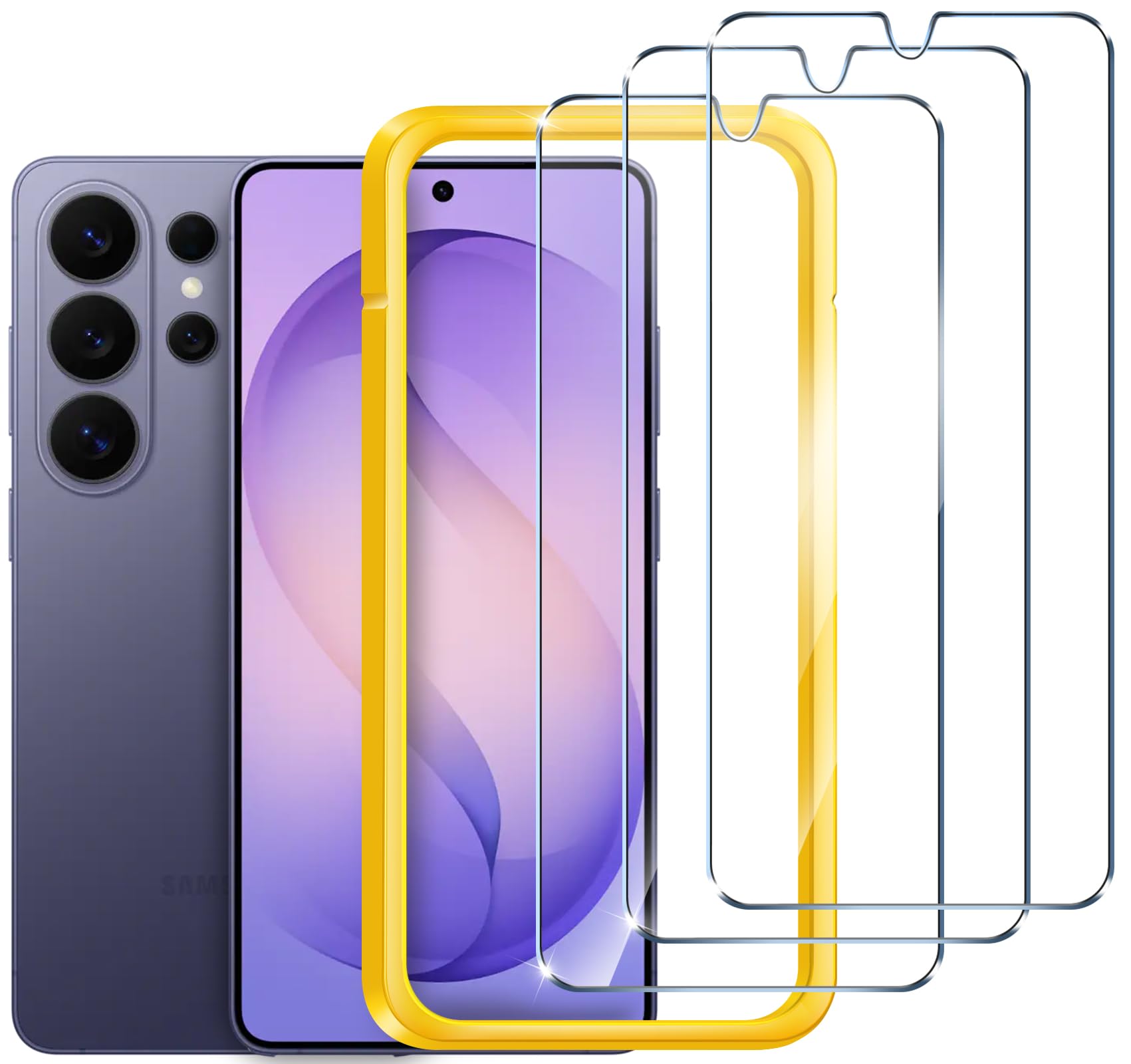 ivoler für Samsung Galaxy S26 Ultra Panzer Schutz Glas, mit Einfache Installationswerkzeug, 9H Härte Schutzfolie, HD-Klar, Kratzfest, Anti-Bläschen, Anti-Fingerabdruck, Kompatibel mit Hülle, 3 Stück