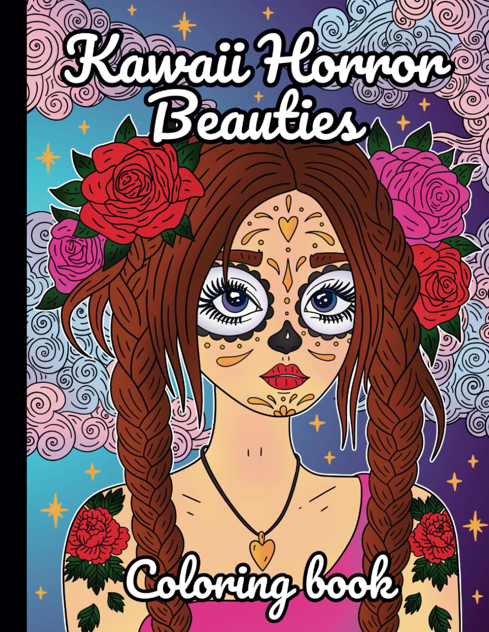 Pastel Goth Creepy Kawaii Horror Beauties Coloring Book: Cute and Spooky Gothic Chibi Coloring Pages for Adults, Teens and Kids