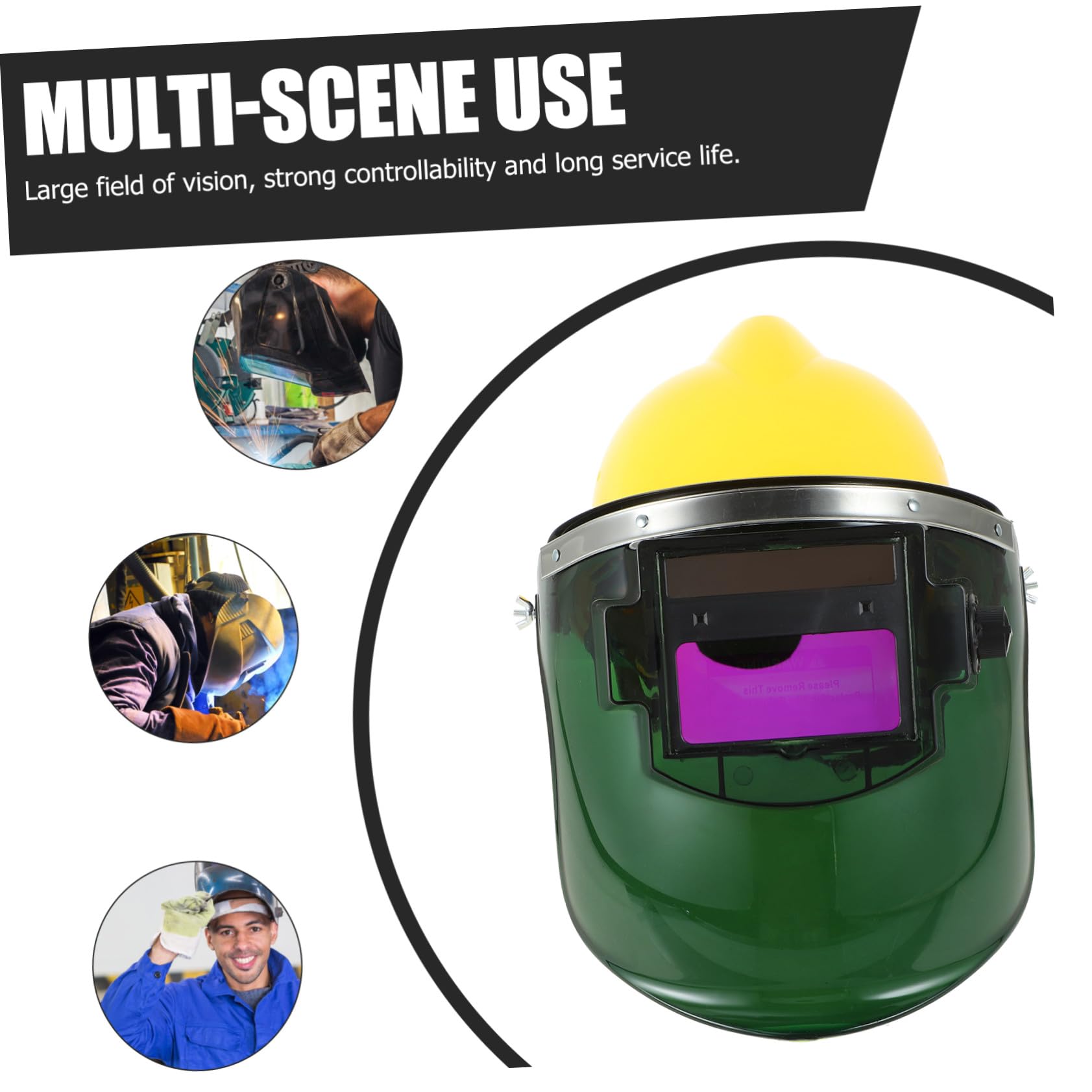de Soldadura con Oscurecimiento Automático y Casco de Seguridad Solar Pantalla de Visual para Soldadores Rápida y Desmontable de Sombra