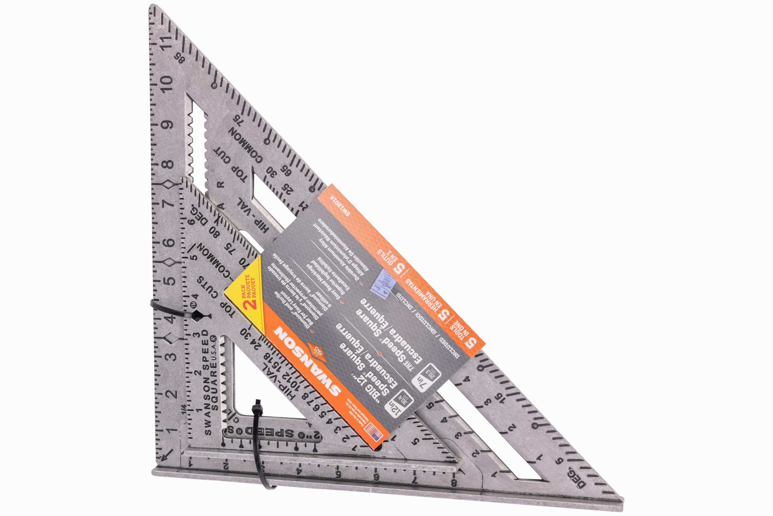 Swanson Tool S0101 Équerre rapide 7" et 12" inches SW1201K