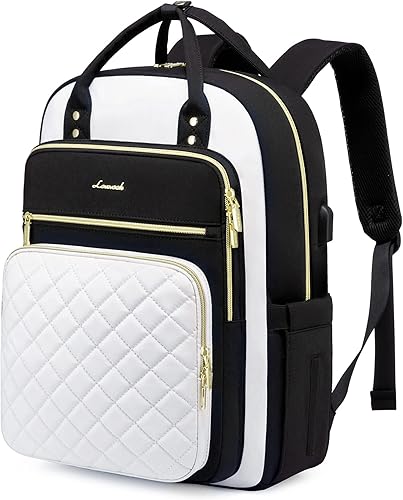 Miniatura 1 de LOVEVOOK Mochila para computadora portátil para mujer, mochila para trabajo de viaje, bolsa de computadora para enfermera, profesora, bolsa de