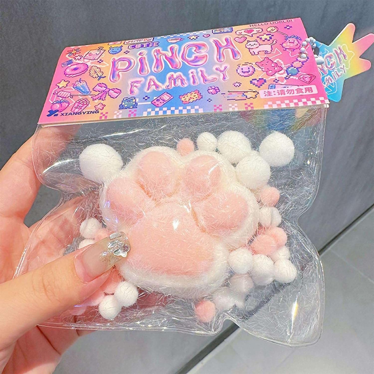 Cat Paw Squishy Spielzeug – 3er Set, Anti-Stress-Bälle, Weich & Niedlich, Je 6x5x2 Cm