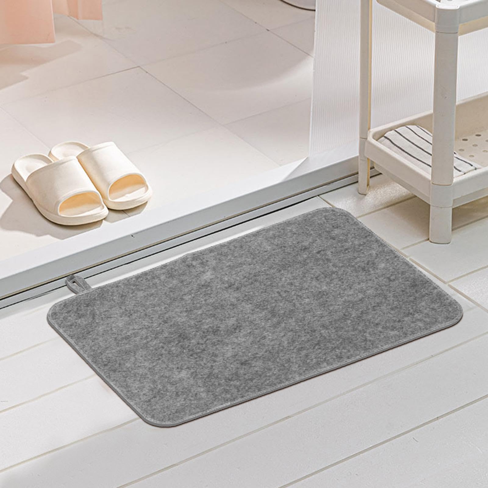 Lot de 2 tapis de sauna en feutre absorbant et isolant 50 x 33 cm
