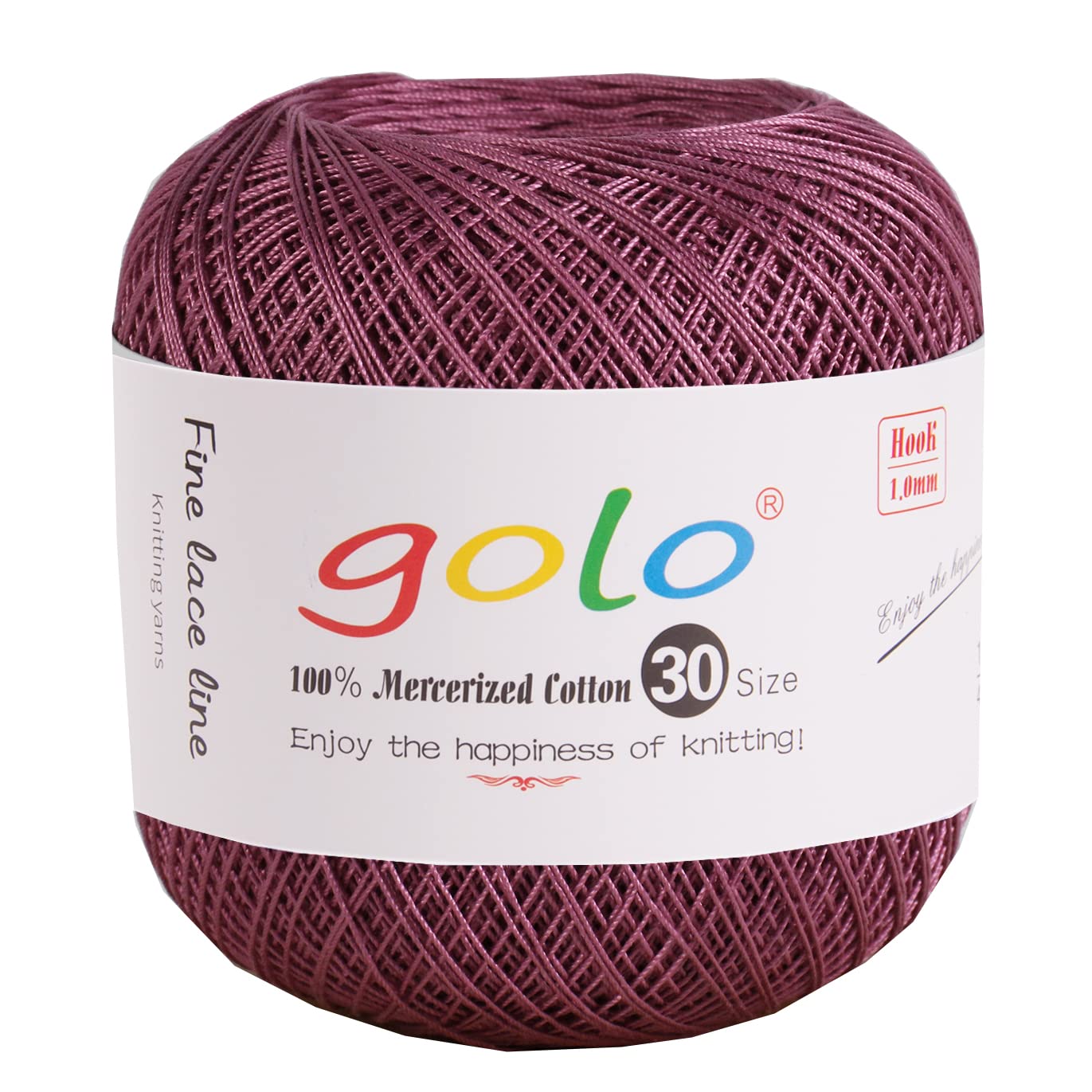 golo Crochet Thread for Hand Knitting Size 30 Tatting Yarn Hibiscus color-166
