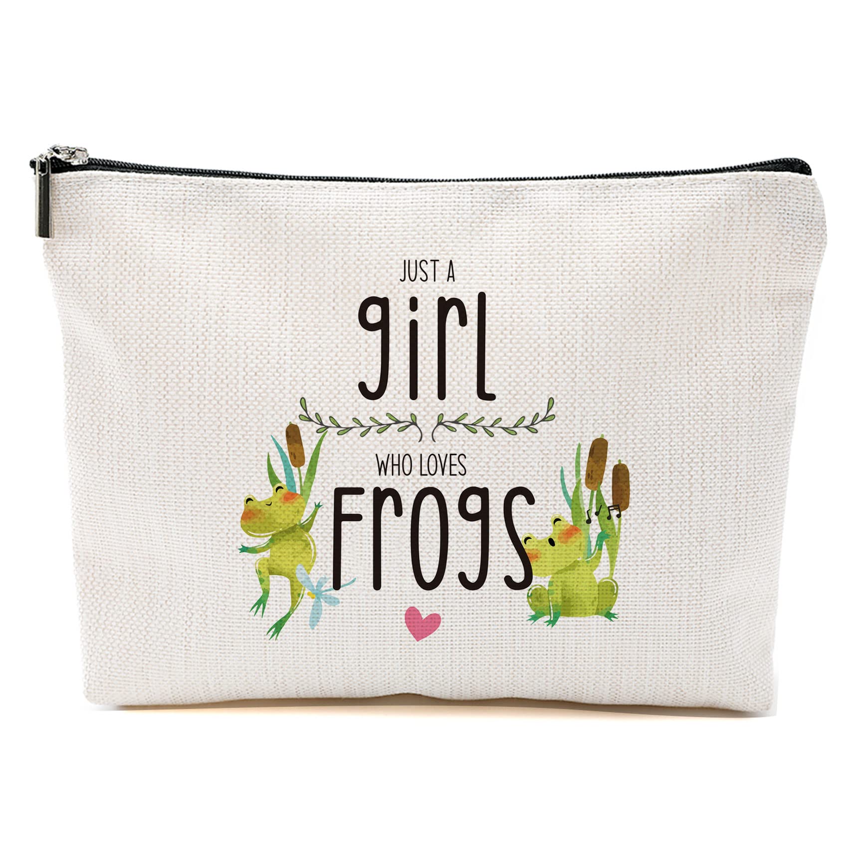 Frog Makeup Bag Gifts for Frog Lovers Women Girls Frogs Stuff Merch Animal Lover Funny Birthday Christmas Gifts for Daughter Sister Bestie Friends