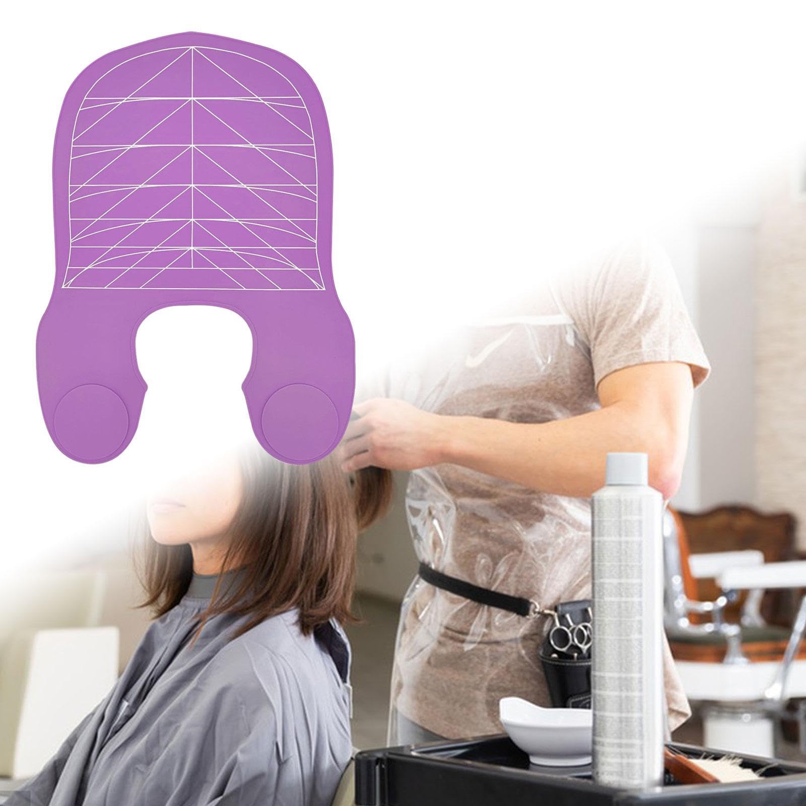 ATORSE™ Hair Cutting Collar Non Slip Cutting Cape For Hair Stylist Hairdressing Home Stripe Violet|Health & Beauty | Salon & Spa Equipment | Styling Capes & Gowns-image-46