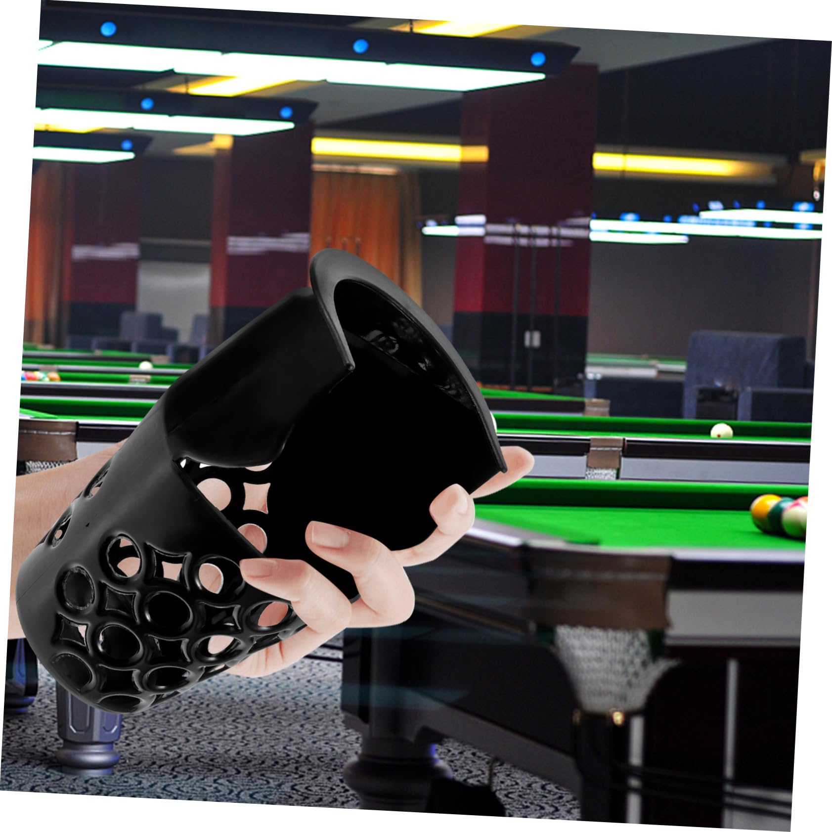 Milisten Cesta Lateral para Mesa de Billar con Bolsillos Desplegables Snooker PP Almacenamiento