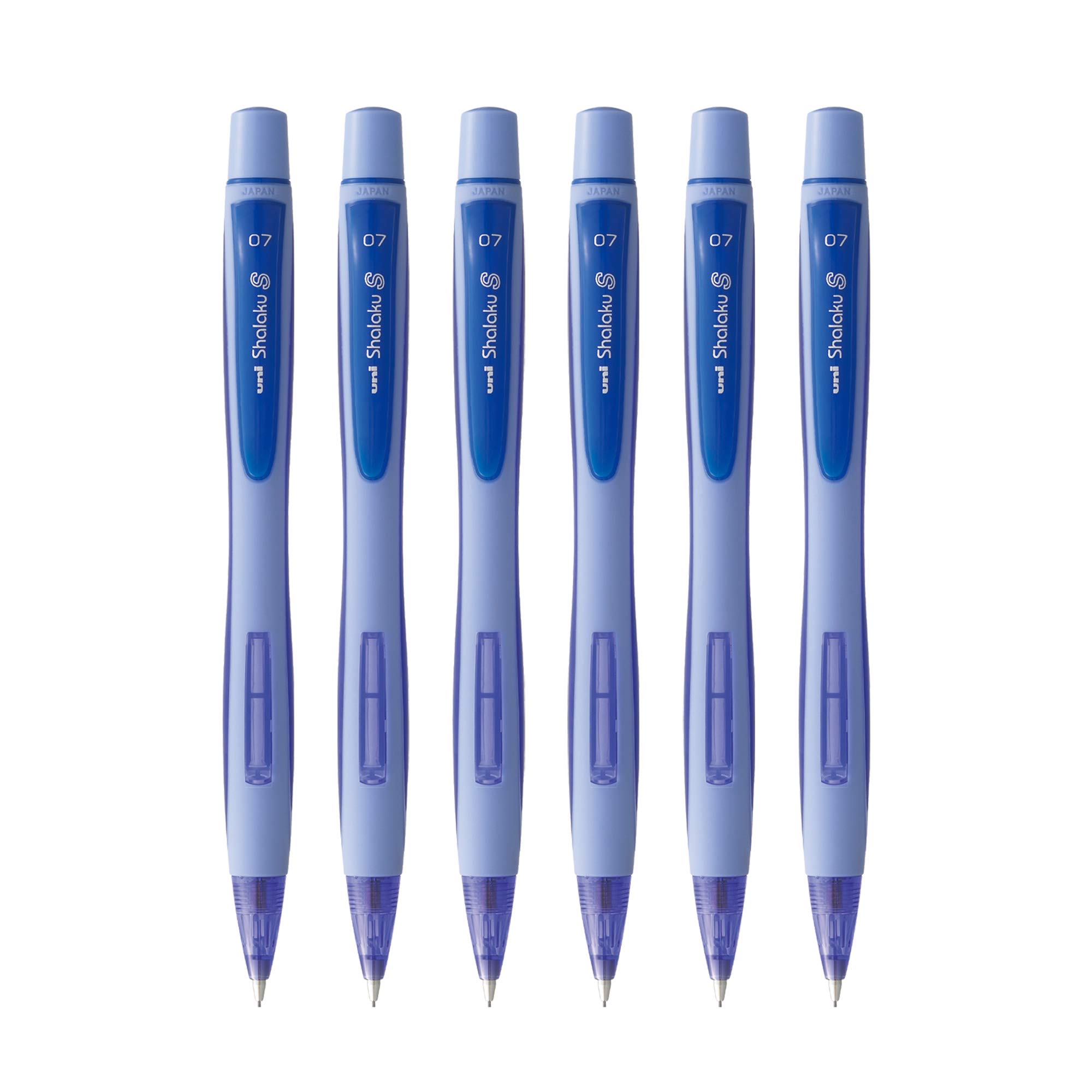 UNI-BALL Shalaku M7-228 0.7mm Mechanical Pencil | Pack of 6 -Body Color May Vary