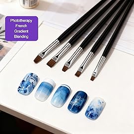 Artdone Nail Dotting Tools Art Brushes Kit With Nail Stand Gel Polish Liner Brushes Design Pen For Nail Drawing And Nail Paint Brushes Small Detail Brushes