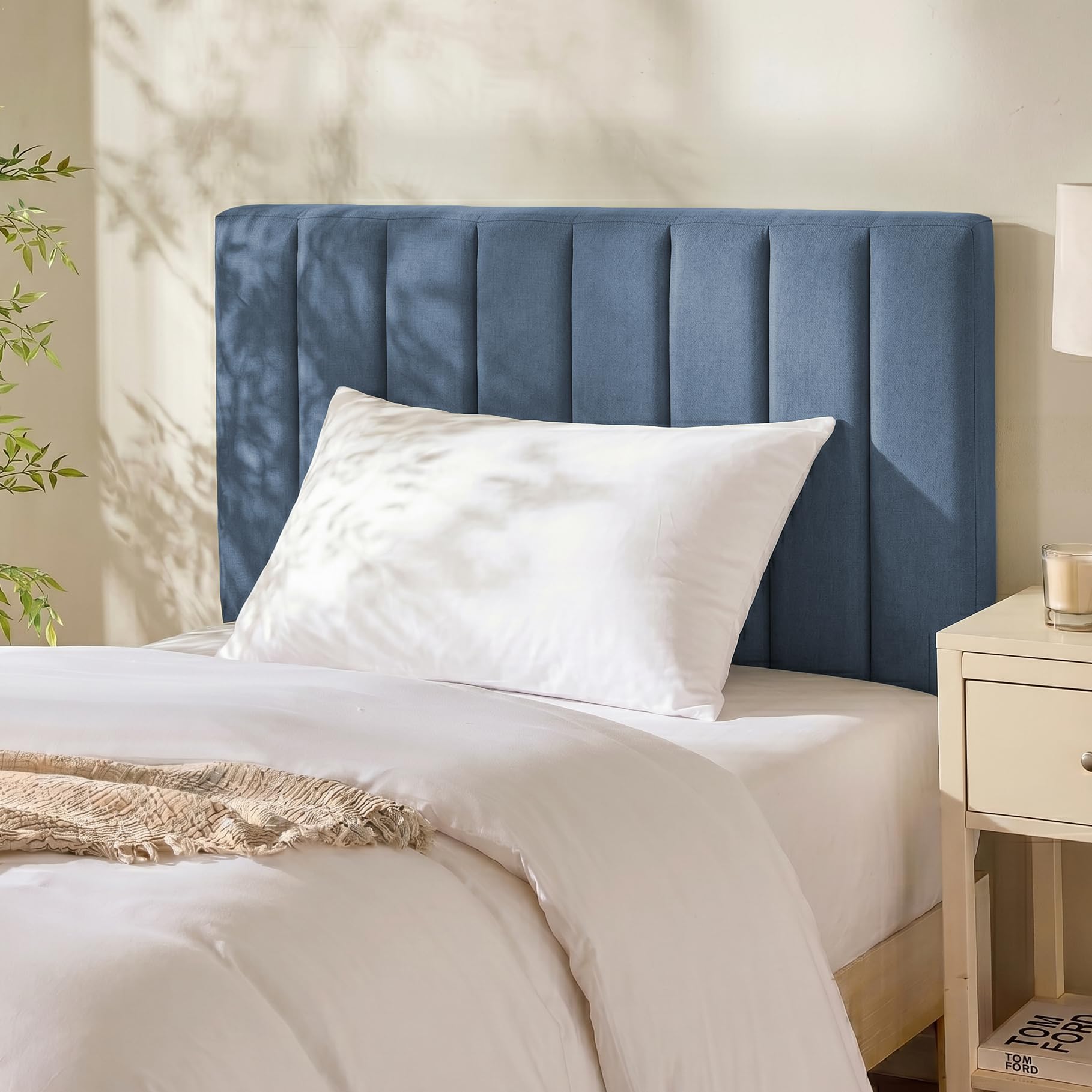 Hearth &amp; Harbor Wall Mounted Twin Headboard Only, Bed Headboard Twin Size