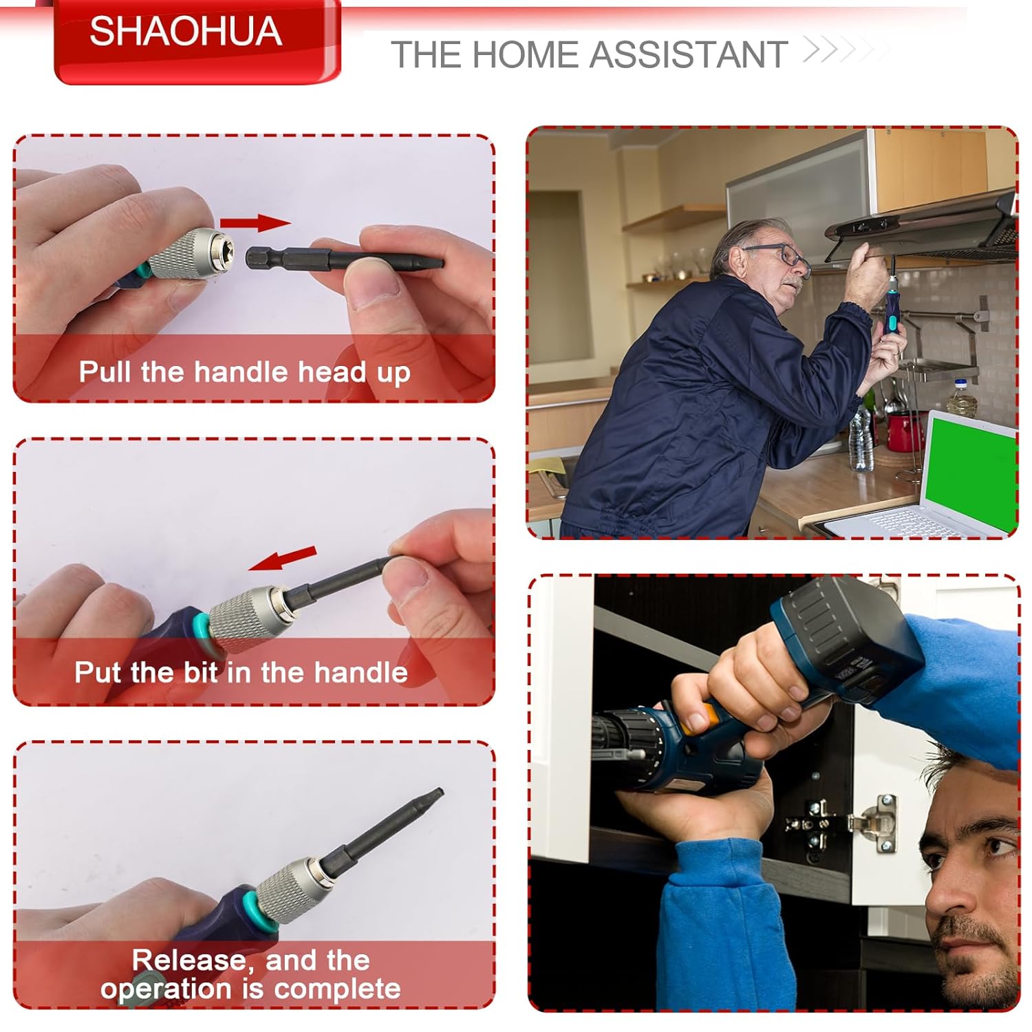 11PCS Square Drive Bits, 10PCS #2 Square Screwdriver Bits and 1PCS 1/4 Hex-Shank Magnetic Bit Driver, 2.3" Long Square Bit, S2 Alloy Steel Pocket Hole Jig System SQ2 Bits, SQ2 Impact Driver Bits
