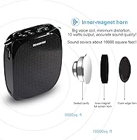 Vista 2 de ZOWEETEK Amplificador de Voz Original para Profesores con 2 Micrófonos, Amplificador de Voz Inalámbrico con Auriculares Micrófono, Altavoz Portátil