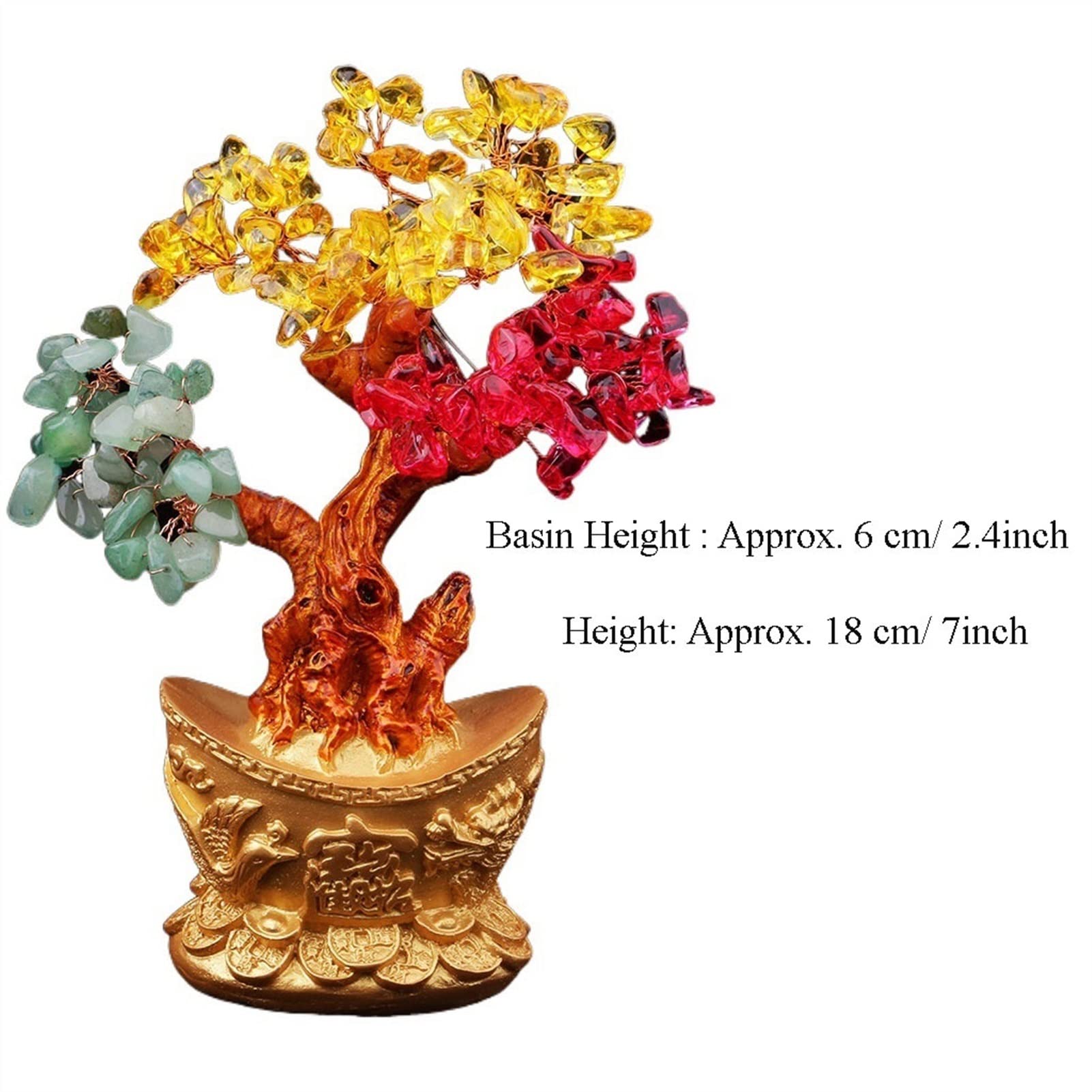 Arbre De Cristal Arbre De Cristal Fait Main Feng Shui Fil De Cuivre Bonsaï Pierres Naturelles Arbre d'argent Gemme Bonsaï Cadeau Spirituel Arbres d'argent
