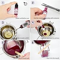 Vista 6 de Roizefar Tinte para velas – 21 colores de cera derretida para hacer velas, tinte a base de aceite para cera, tintes de color líquidos altamente