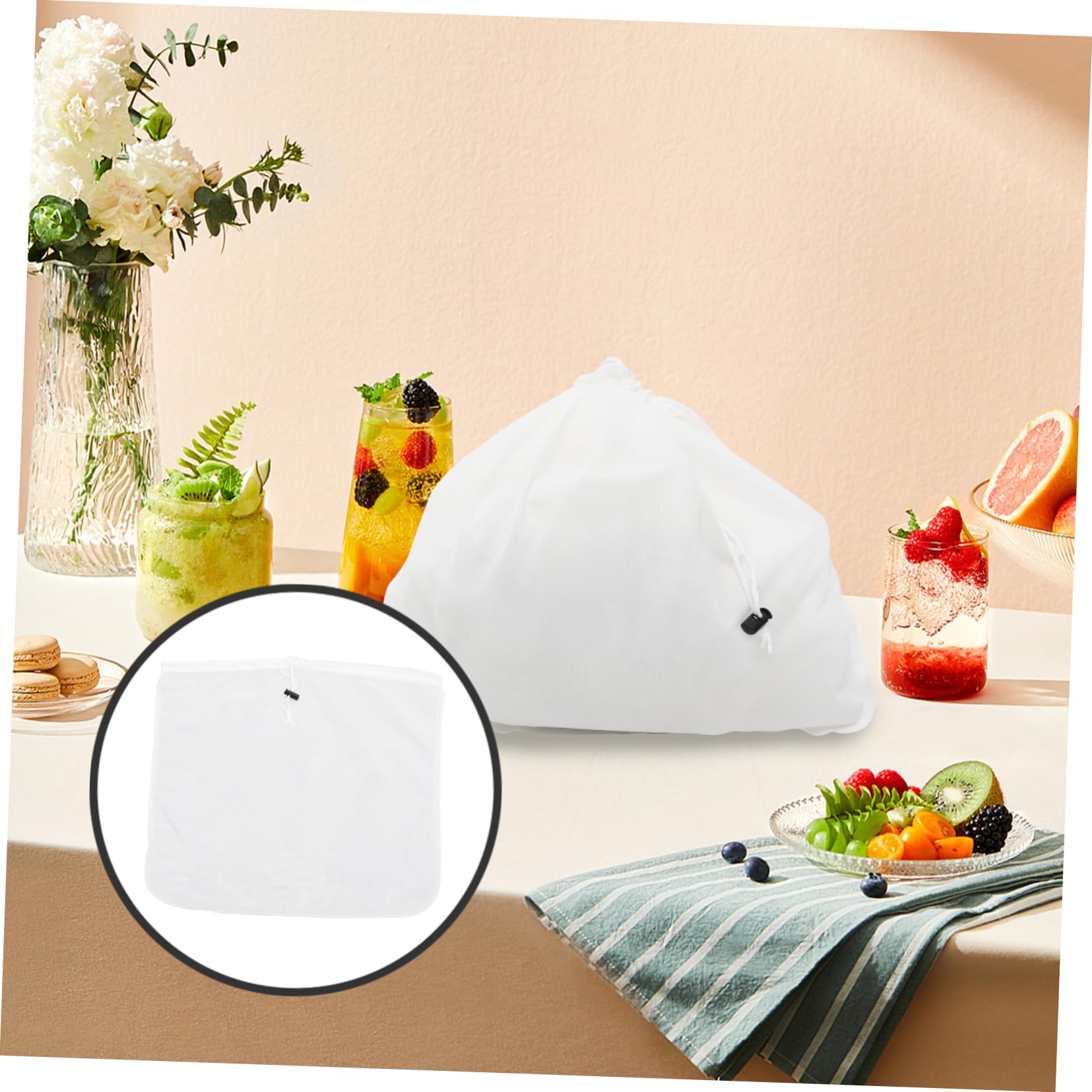 NAMOARLY Fine Mesh Cold Brew Coffee Strainer Bag Reusable Wine Filter Bag for Sediment