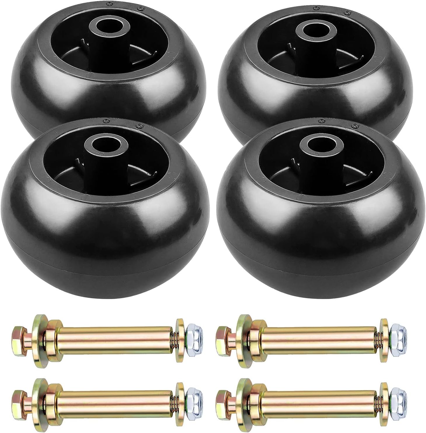 Anti Scalp Deck Wheel Kit Compatible with Bad Boy 022-5234-98 for Toro 1-603299 68-2730 for Kubota K5351-42110 K5371-42110 for Husqvarna 539 10 26-43 for Lawn-Boy 1-603299 68-2730 4 Pack