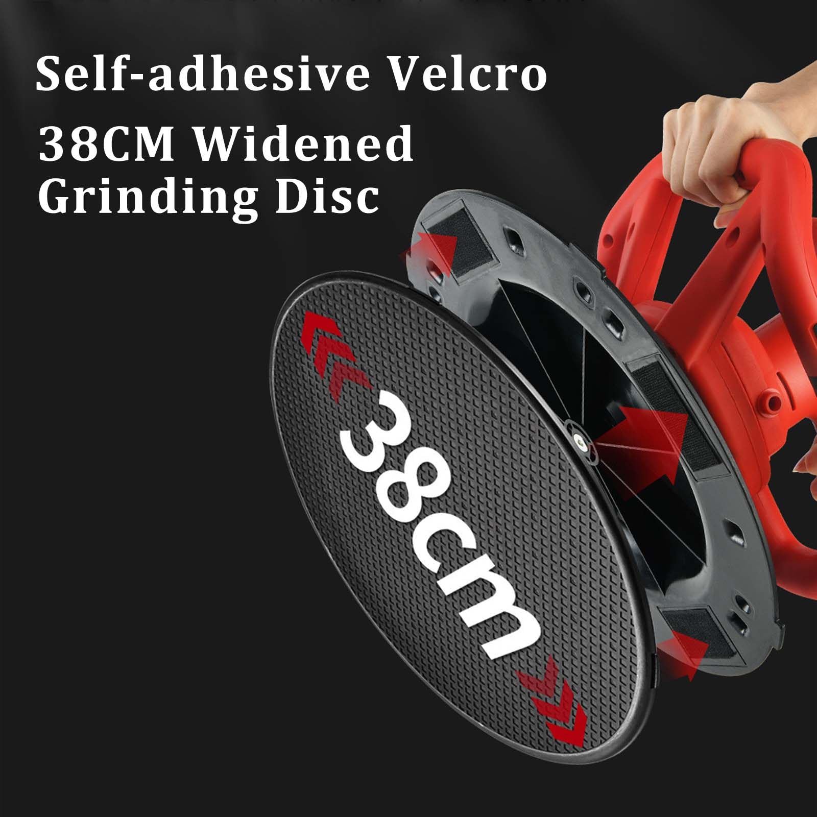 Lisciatrice Elettrica Per Pareti Senza Fili Da 1680 W, Display Digitale Lcd, Velocità Regolabile Da 1 A 6, Design Autoadesivo, Frattazzatrice Per Intonaco E Stucco Cementizio,2x37500mah