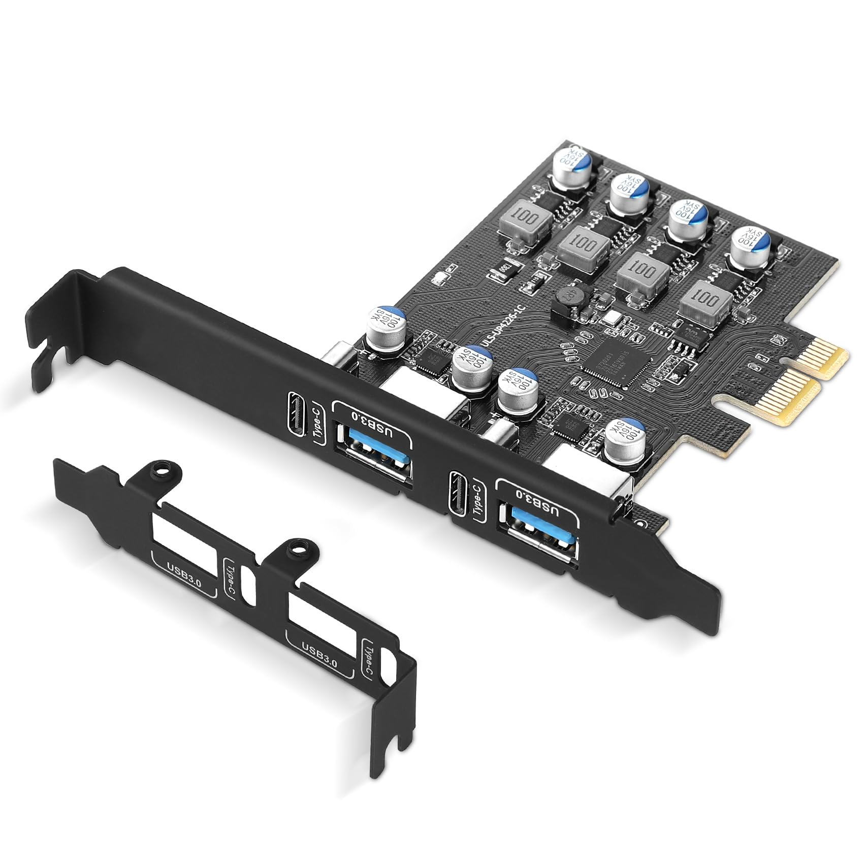 Tarjeta de expansión PCIe a 4 puertos USB 3.0, 5 Gbps USB PCI Express