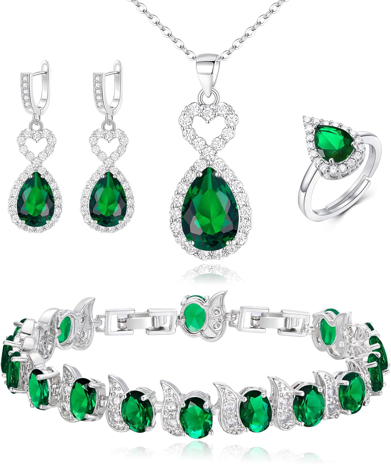 Heart-Emerald Color