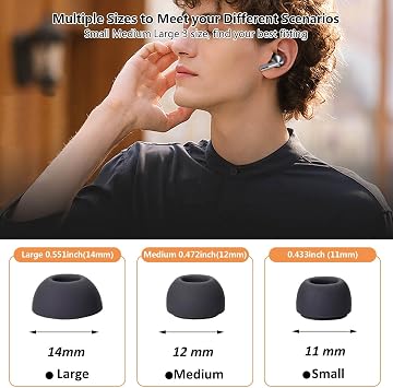 Samsung Galaxy Buds 3 Pro/Galaxy Bud 4 Pro用交換用イヤーチップ6組。
