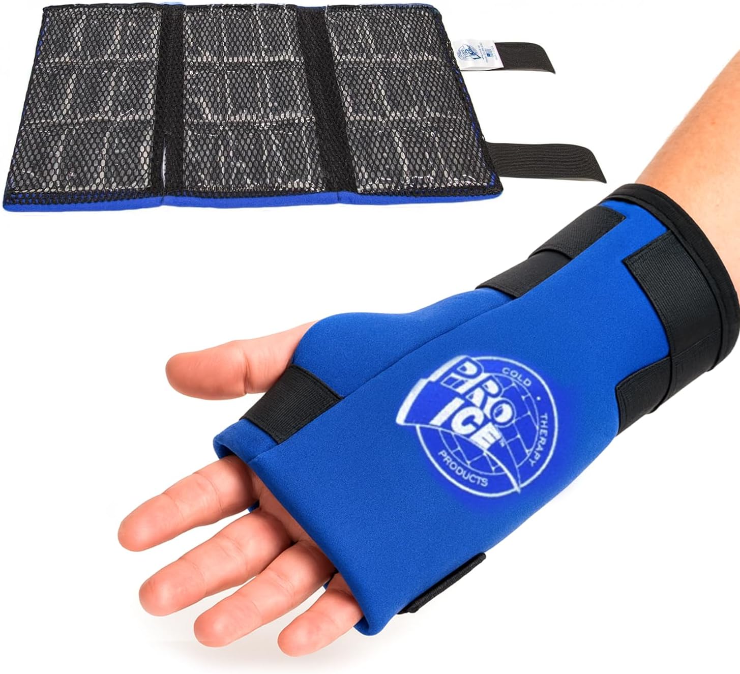 Pro Ice Wrist Cold Therapy Ice Wrap - Instant Relief Ice Pack Fit for Left & Right - Adjustable Straps, Long-Lasting Cooling - Universal Fit - Multipurpose & Reusable - 1 Ice Wrap Included - PI 300