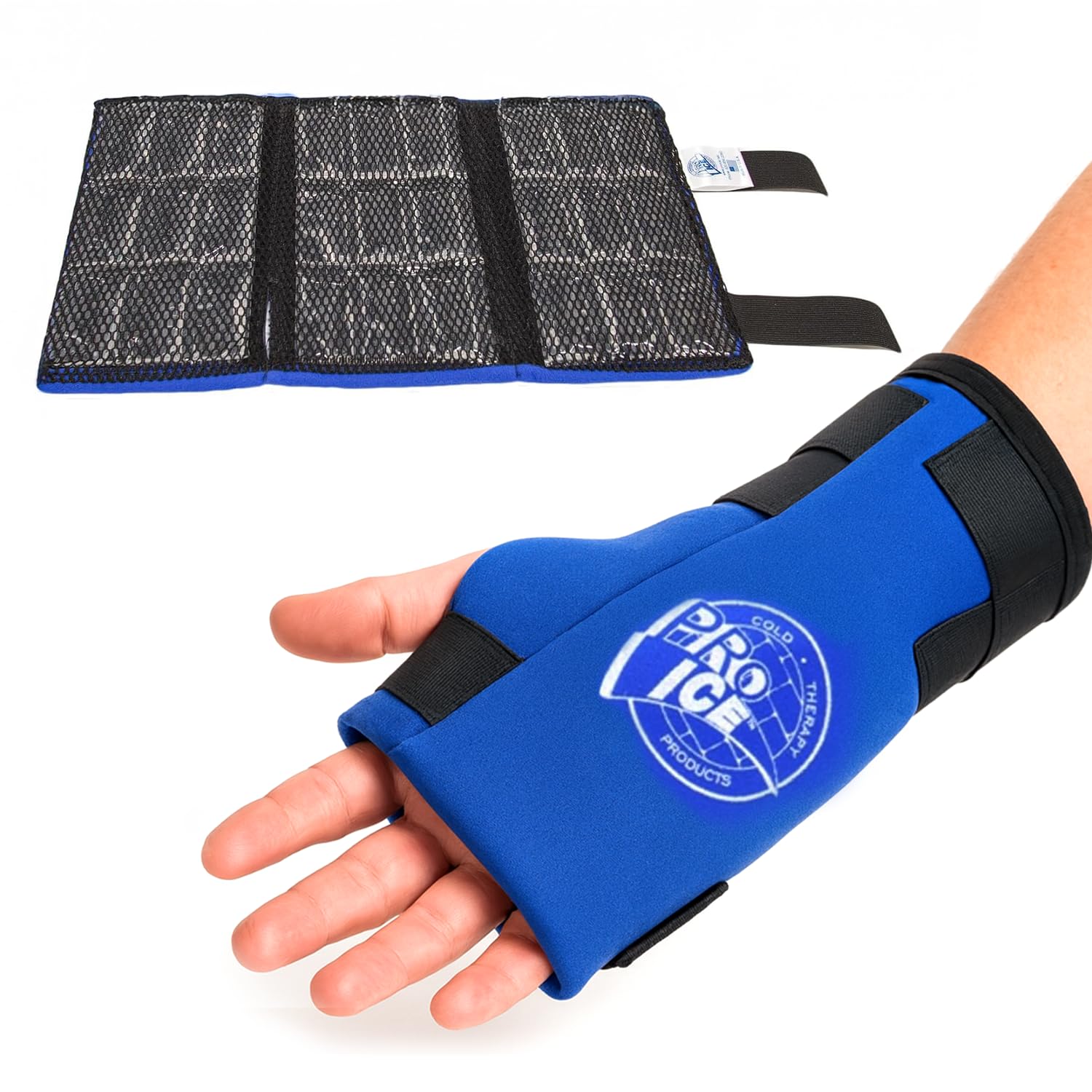 Pro Ice Wrist Cold Therapy Ice Wrap - Instant Relief Ice Pack Fit for Left & Right - Adjustable Straps, Long-Lasting Cooling - Universal Fit - Multipurpose & Reusable - 1 Ice Wrap Included - PI 300