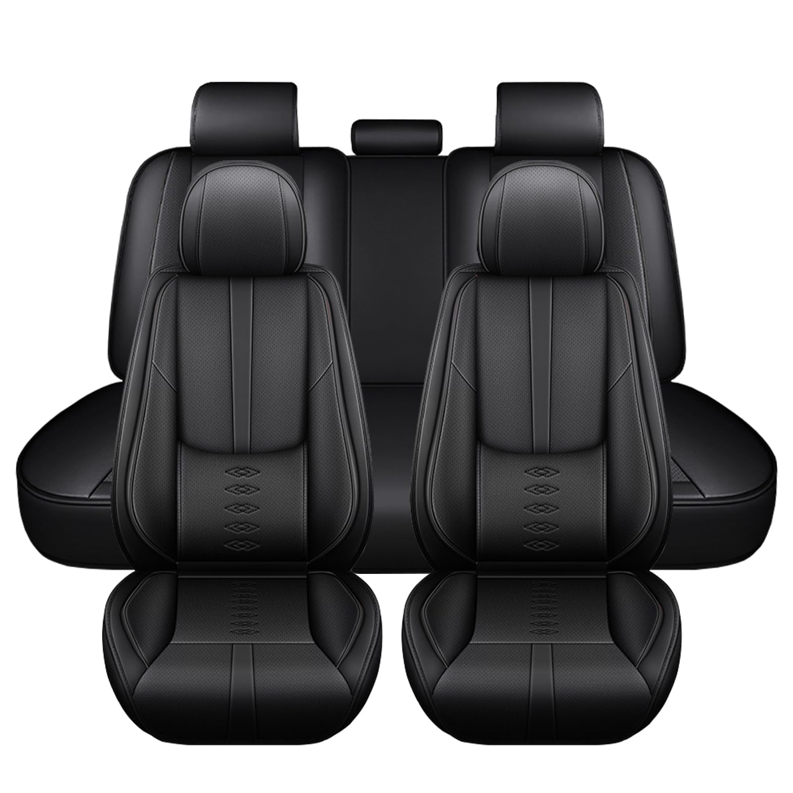 Cscevt Leather Seat Covers for Volvo V60 Cross Country 2015-2025,Premium Car Seat Covers Full Set,Waterproof Car Seat Protectors with Airbag,Interior