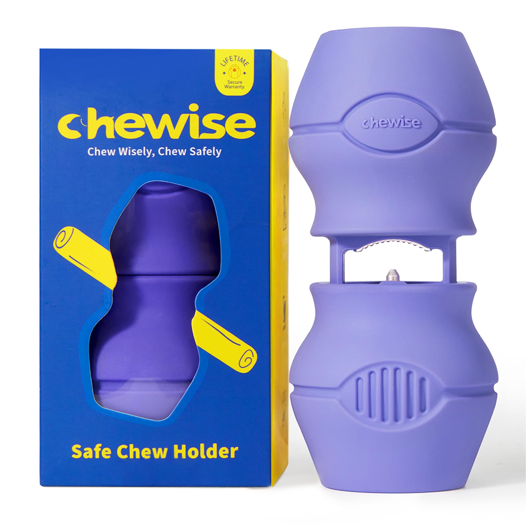 PetClan Chewise Bully Stick Holder, Improved Pizzle Stick Holder for Dogs, Ultimate Secure Heavy Duty, BPA-Free Safety Device to Prevent Choking, Fits Various Bully Sticks and Dog Sizes
