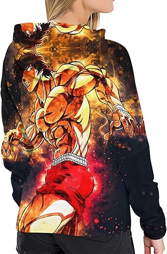 Miniatura 2 de HARIBHAKT Anime Baki The Grappler Baki Hanma - Sudadera con capucha para mujer