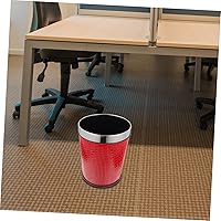 Vista 3 de Lidless - Cubo de basura retro multiusos para uso doméstico, para oficina, dormitorio y baño, compatible con bolsas de basura estándar