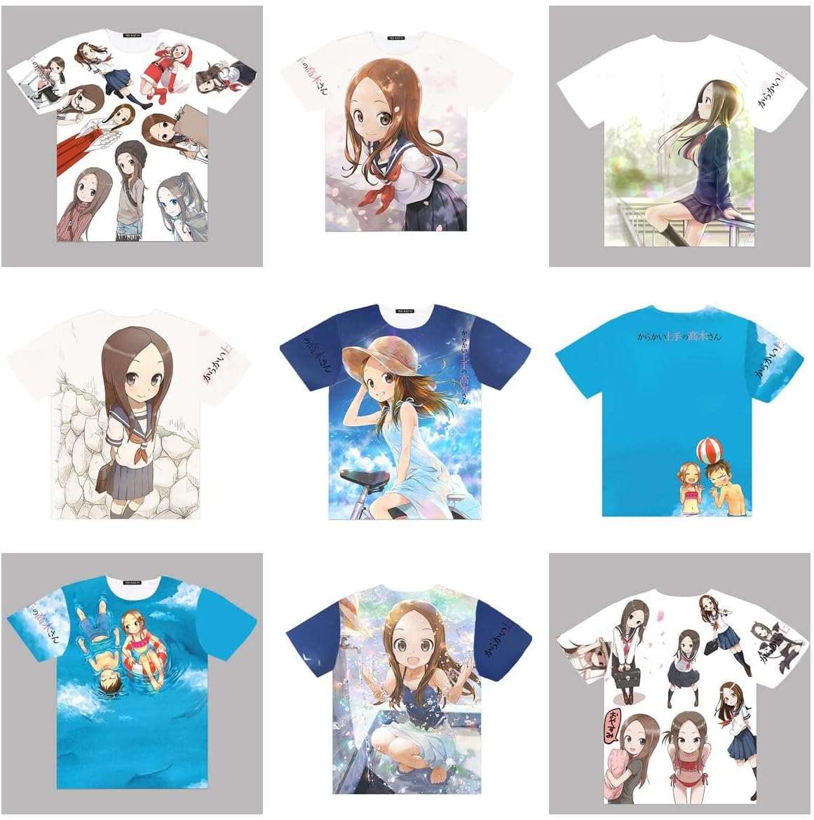 フィカルな からかい上手の高木さん Tシャツ かわいい 萌え クール Cool ｓサイズ アニメ グッズ フルグラフィック つフルグラ