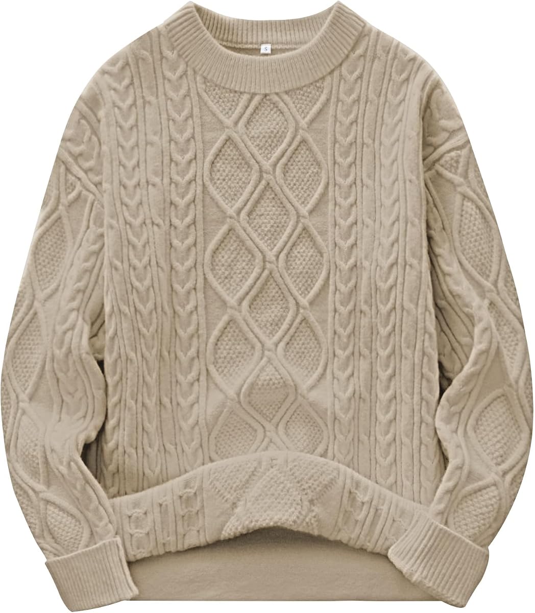 Women’s Oversized Cable Knitted Sweater Fall Outfits