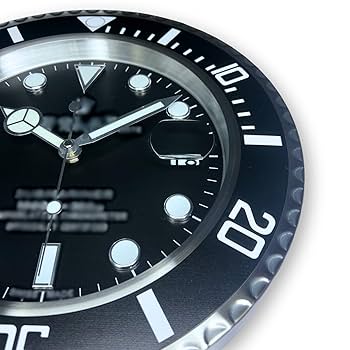 Amazon.co.jp: 壁掛け時計 オマージュ サブマリーナー ブラック