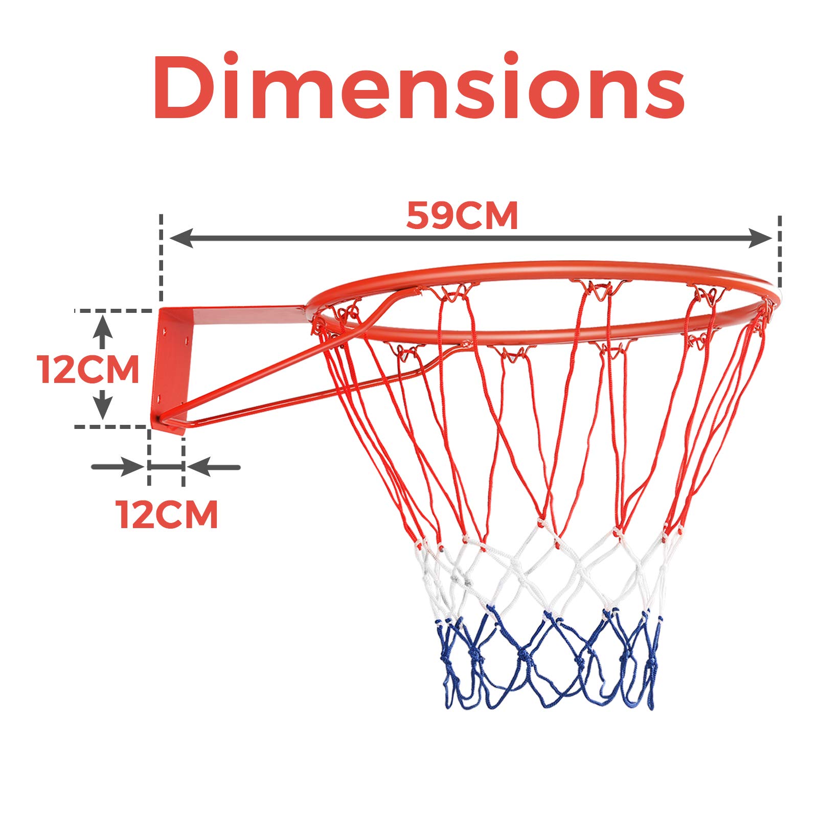 Panier Et Filet De Basketball Extérieur De Luxe Matrix Avec Support Mural 44 Po 1840143p