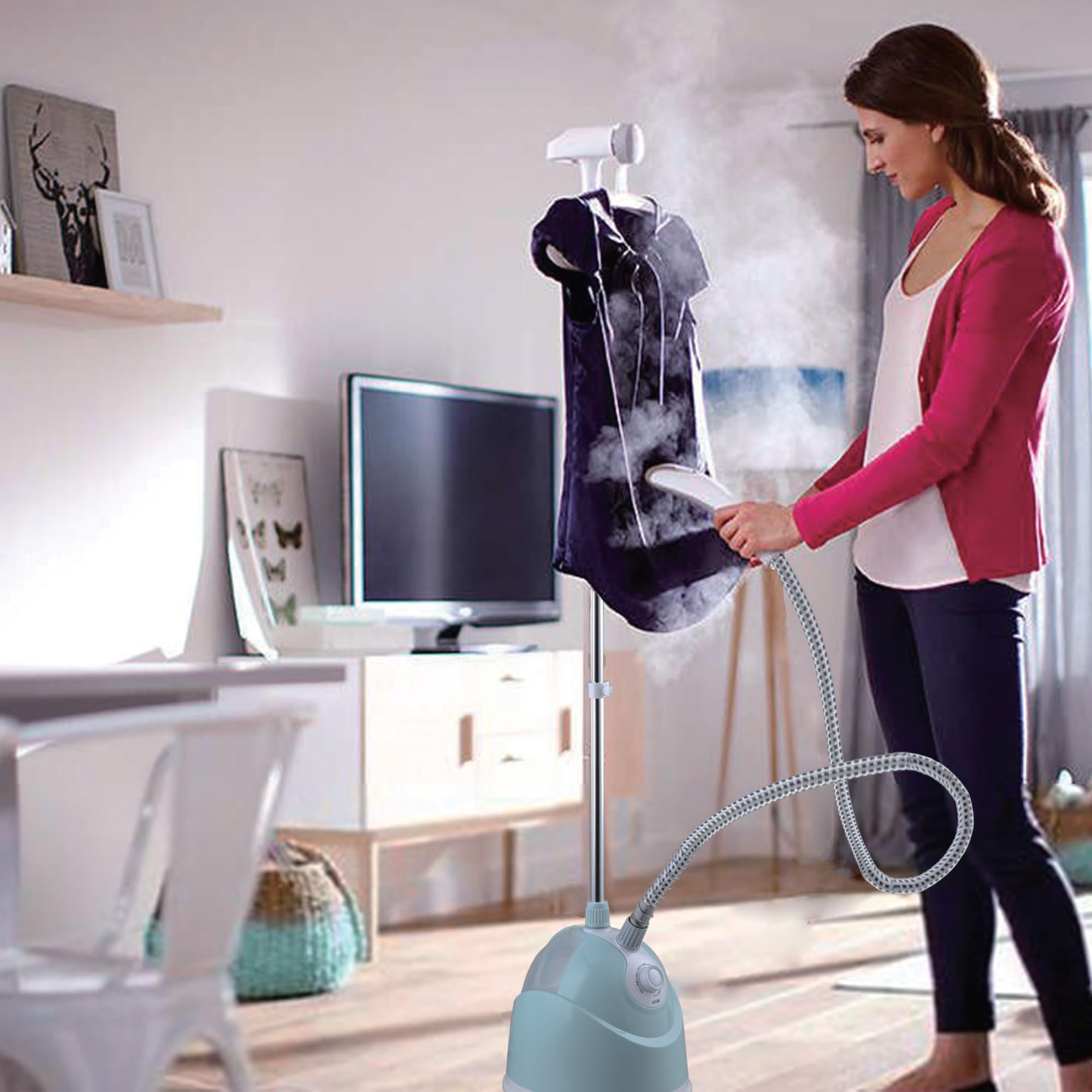 Milex MGS001 Portable Garment Steamer White & Mint : Amazon.co.za