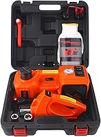 Trihelper 5 Ton Electric Car Jack Kit: Hydraulic Floor Jack with Air Compressor, Impact Wrench & LED Light for SUVs, Trucks, Sedans