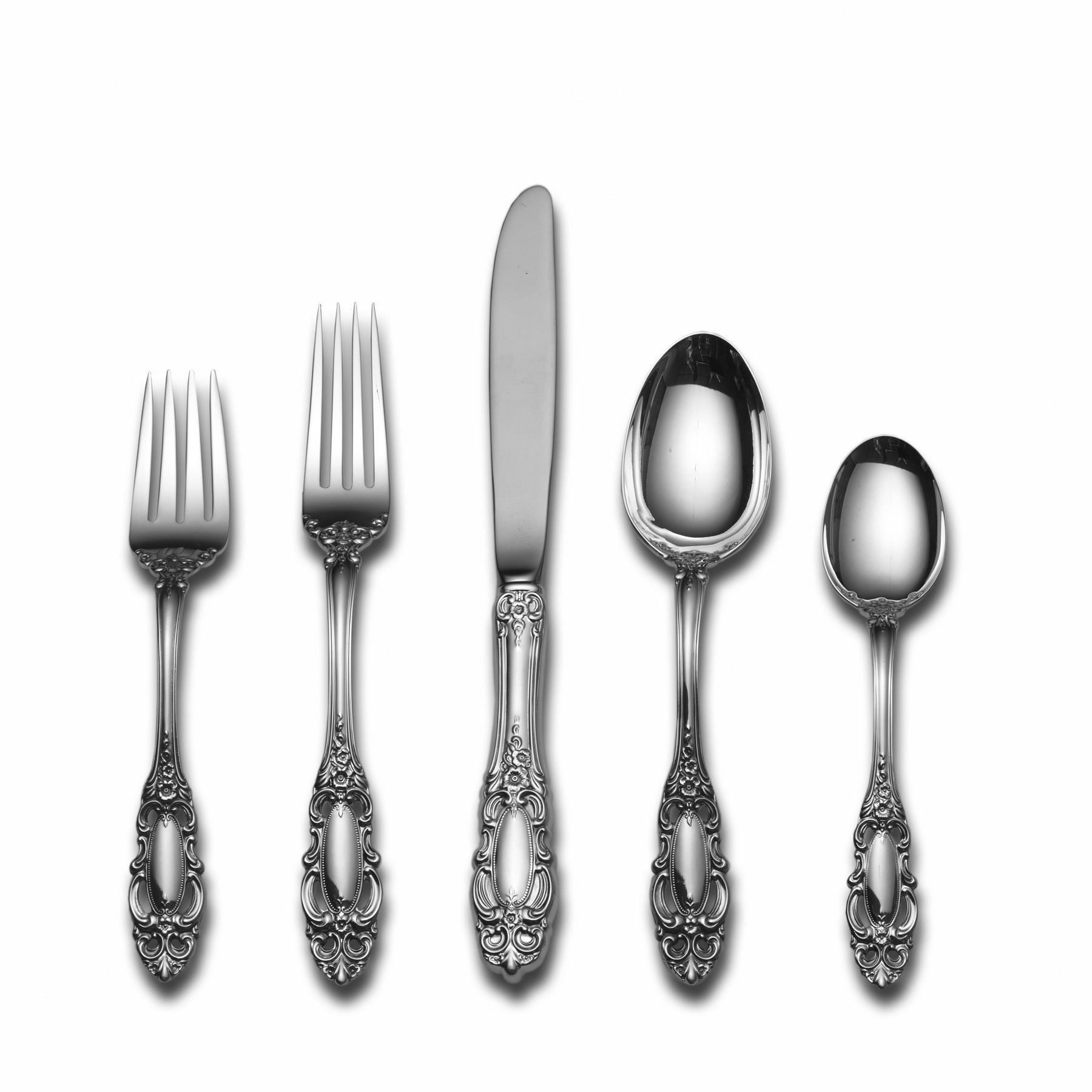 Amazon.com: Towle Grande Duchess 46-Piece Sterling Flatware Set
