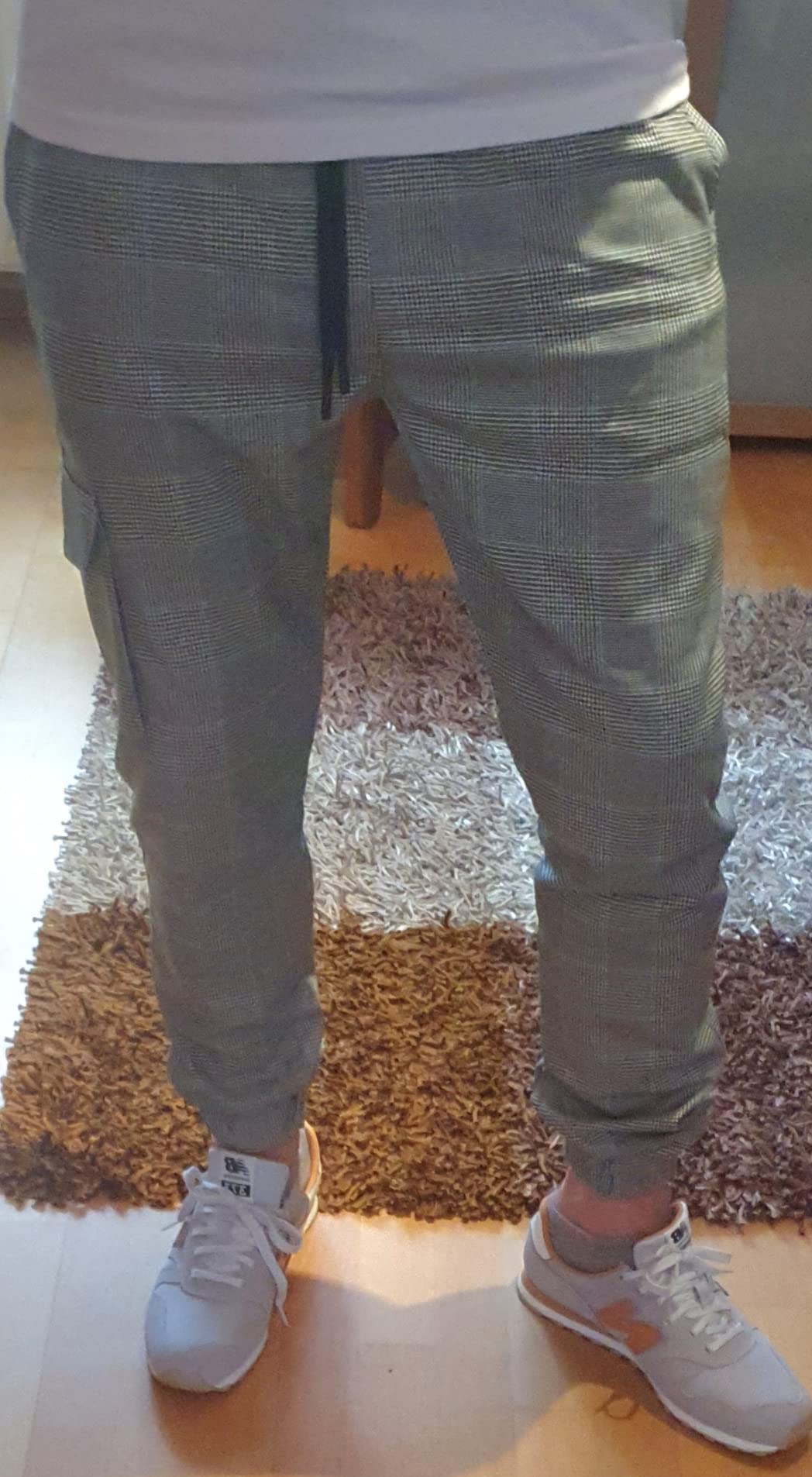 Brühl Stretch vrijetijdsbroek reisbroek heren riet / olijf katoenen broek met zijzakken, riet