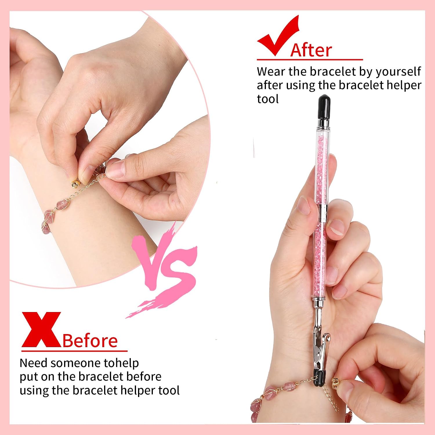 Bracelet Helper Hook Tool - Bracelet Helper to Put on Yourself