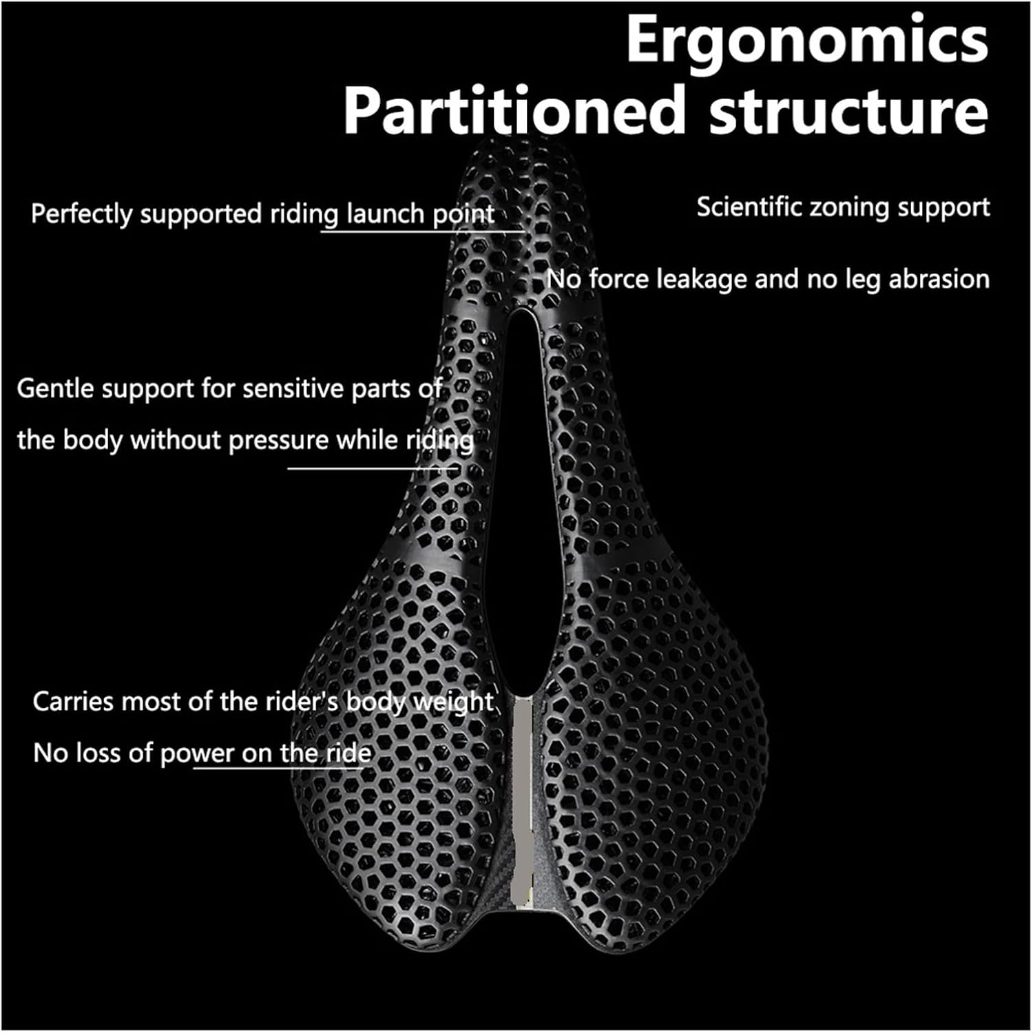 3D Printed Short Nose Bike Saddle 250x150mm Ultralight Breathable Seat for Road MTB Gravel Cycling Parts